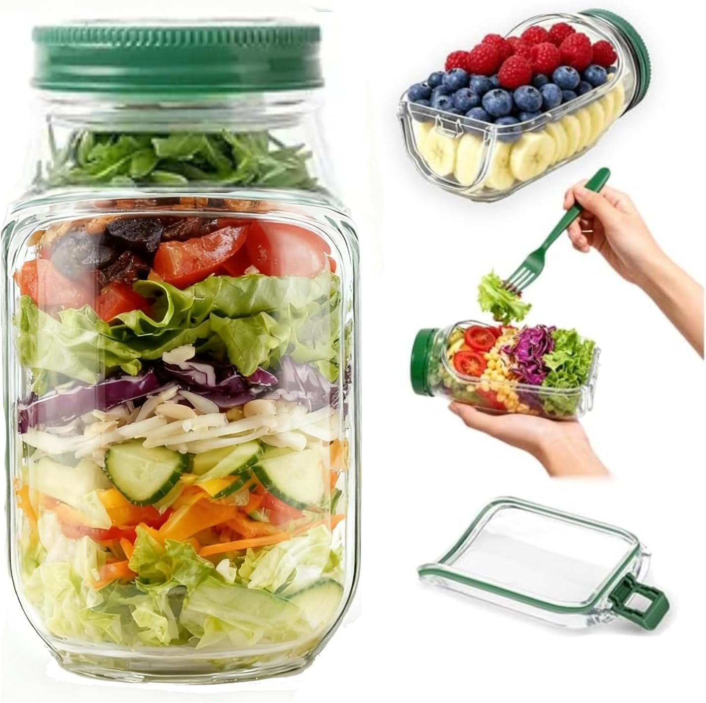 Frasco para Ensaladas y Snacks